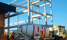 Estrutura em concreto pré moldado